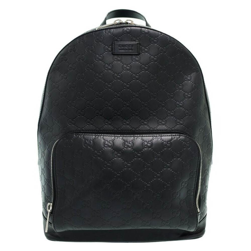 GUCCI Guccissima Signature Leather Backpack Black